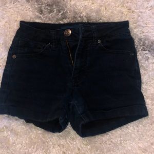 aeropostale black jean shorts